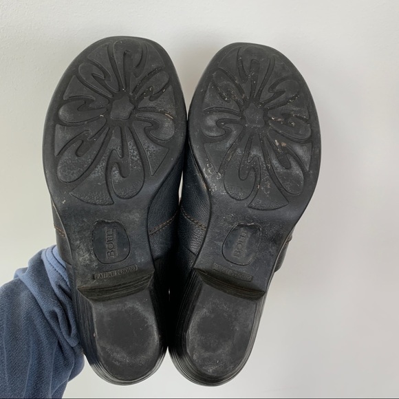 Born Leather Slip On Shoes w/Heel Size 7M - Picture 10 of 10